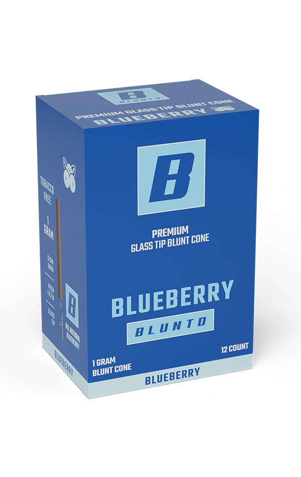 BLUNTD 1g 12-pack blueberry cones