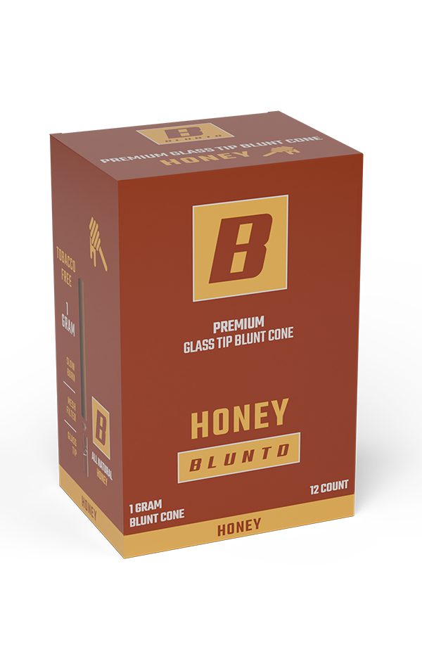 BLUNTD 1g 12-pack honey-flavored cones